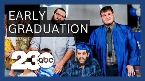 Dying father watches son graduate 2 years early