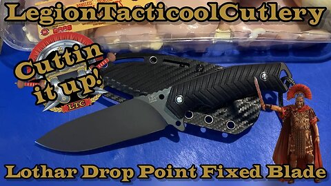 Cuttin it up with the Lothar D2 drop point fixed blade! In the mess hall!!!