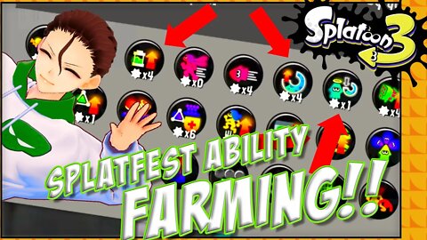 BEST TIME to Farm ABILITIES in Splatoon 3