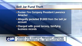 Former fire company president accused of stealing almost $2,000