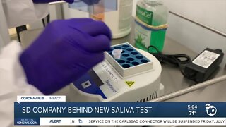 San Diego company behind new saliva test