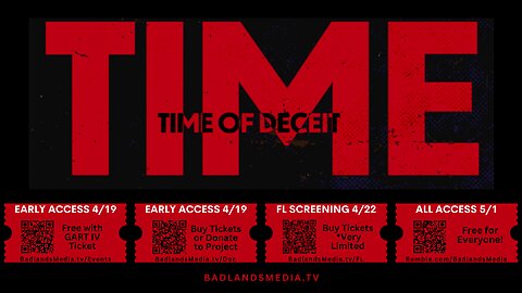 Badlands Media Presents: 'Time of Deceit' (Trailer) 🔥