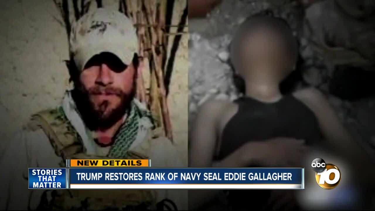 Trump restores rank of San Diego Navy SEAL