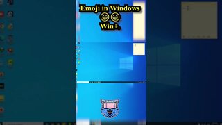 Put emojis in windows 😱😎#emoji #technology #windows10 #type #microsoftword #notepad #pc #fastpc