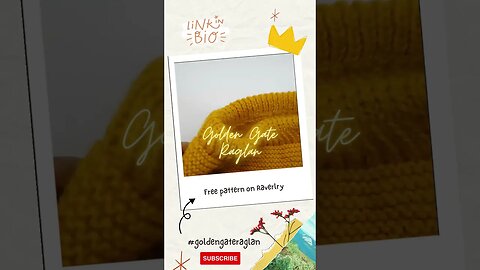 Beautiful FREE easy knit sweater #goldengateraglan #knitting