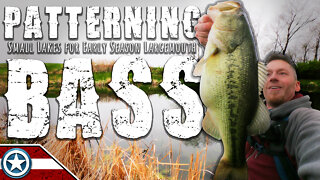 Patterning Small Lakes for Early Season Largemouth Bass (Jerkbait + Jigworm)