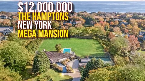 Touring $12,000,000 The Hamptons Norman Jaffe New York Mega Mansion