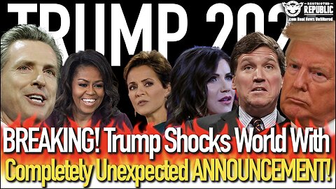 Trump 2024 Breaking News : Trump Shocks the World With Completely Unexpected Announcement!