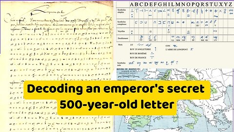 Decoding an emperor's secret 500-year-old letter