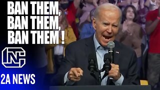 Dictator Biden Screams Ban Them, Ban Them, Ban Them AR-15s Have No Place In America