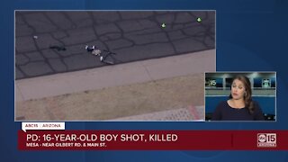 16-year-old boy shot, killed in Mesa