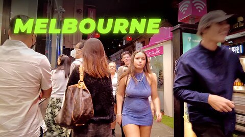 Melbourne CBD Exciting Weekend Nightlife || AUSTRALIA - Victoria