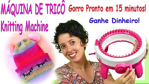 MÁQUINA DE TRICÔ - Knitting Machine! Super fácil e rápido ! Link na descrição.