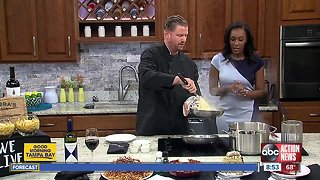 Carrabba's chef demos Fettuccine dish for National Sauce Month