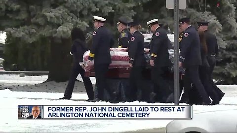John Dingell laid to rest at Arlington National Cemetery