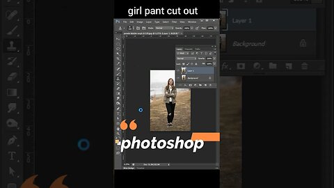 girl pant cut out remove -short photoshop tutorial in Photoshop #photography #shorts