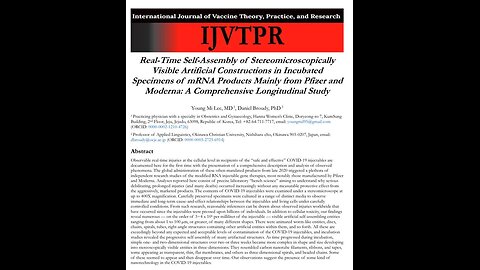 BREAKING NEWS: New Study Alleges Presence of Self-Assembling Nanotechnology in COVID-19 Vaccines