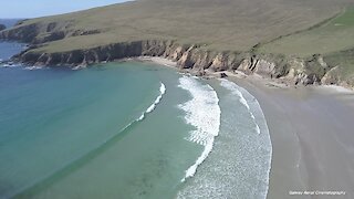 Drone captures Ireland's rugged shores and gentle beaches
