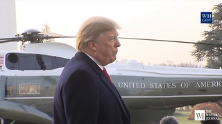 President Trump Delivers a Statement Upon Departure