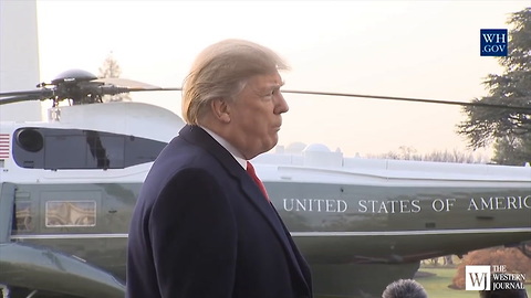 President Trump Delivers a Statement Upon Departure