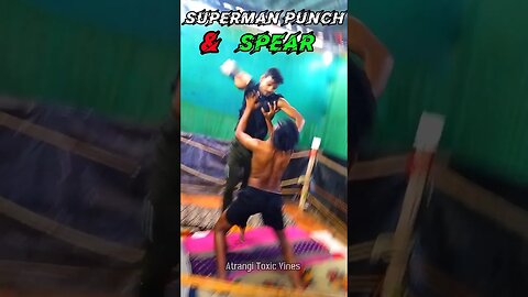 Roman Reigns Superman Punch And Spear Combination Move #shorts #romanreigns #wrestling