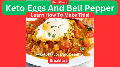 Keto Eggs And Bell Pepper