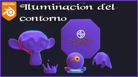 Blender_Iluminacion del contorno (Material)