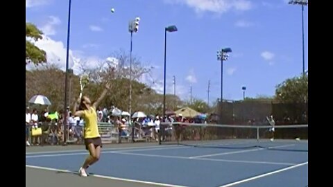 Alyssa Tobita vs. Sarah Dvorak FINALS HIGHLIGHTS - HHSAA State Tennis Championships 2012
