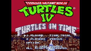TMNT IV - Turtles in Time (SNES) Longplay