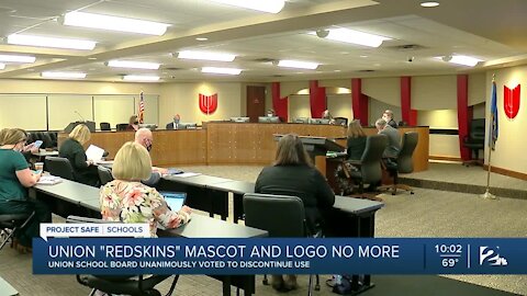 Union Public Schools unanimously votes to discontinue 'Redskins' mascot, logo