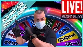 🔴LIVE! High Limit Room Tampa Hardrock Slot Play!