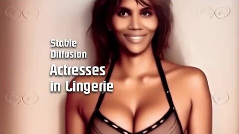 Actresses in Lingerie - Stable Diffusion