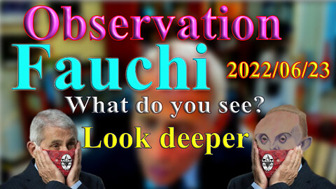 A.Fauchi – watch the details and look deeper, Observation message