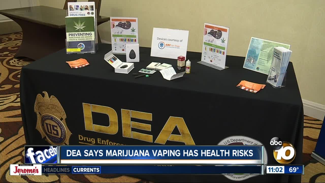 DEA says marijuana vaping has health risks