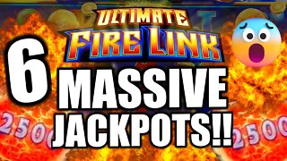 MASSIVE WINNING ON FIRE LINK! 6 JACKPOTS BACK TO BACK! OVER $13,000 High Limit Slot Play