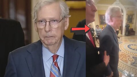 🚨BREAKING: Senator Mitch McConnell FREEZES UP at Podium, Has To Be Escorted Away By Fellow Senators