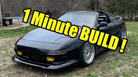 4g63 Toyota MR2 full build in 1 min !