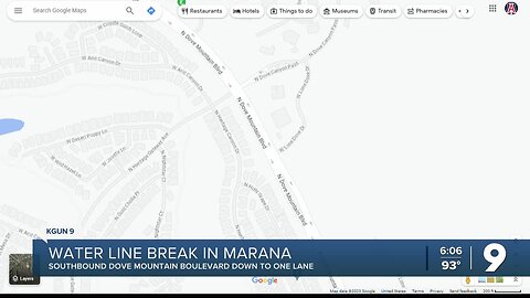 Tucson Water Repairing Water Line Break in Marana