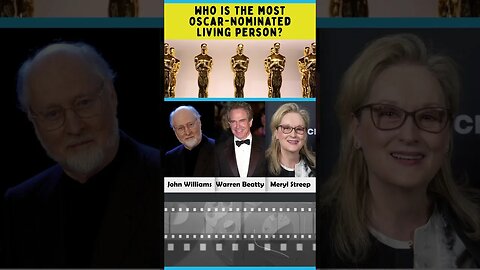 Who is the most Oscar-nominated living person? #shorts #trivia #movie #oscars #movies #brainzone