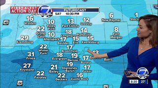 Snow and cold across Colorado this weekend
