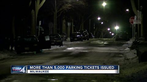 More than 5,000 parking tickets issued