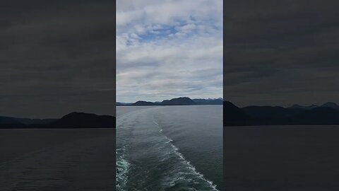 Queen Elizabeth Leaving Sitka, Alaska!