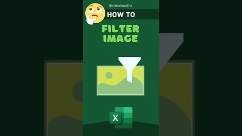 How to Filter Image in Excel #excel #reels #shorts #trending #viral