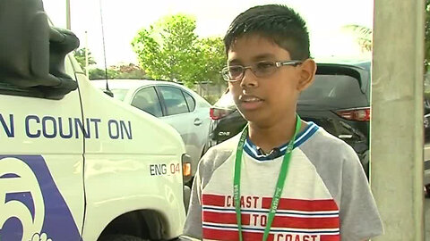 7th grade student from Bak Middle School of the Arts competing in Scripps National Spelling Bee