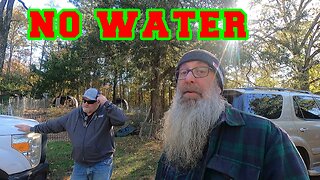 Hitch Hiking AGAIN | TheDogman Bails Me Out After Water Shuts Off | homesteading raw land Arkansas