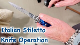 Italian Stiletto Knife Operation in 4k UHD