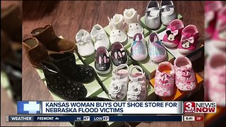 Kansas woman buys shoes