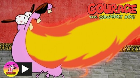 Courage The Cowardly Dog: Fire Breathing | Cartoons