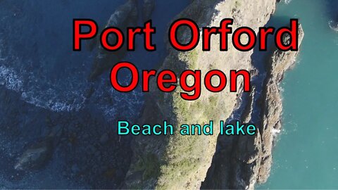Drone Flight over Port Orford Oregon Coast