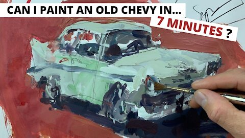 Acrylic Painting Demo Using Old Chevy